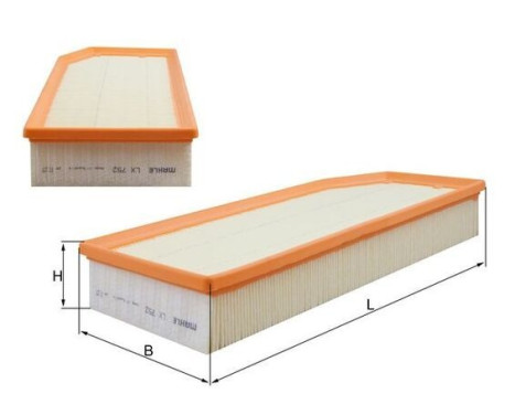 Luftfilter LX 752 Mahle, bild 3