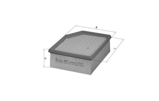 Luftfilter LX 795 Mahle, bild 2