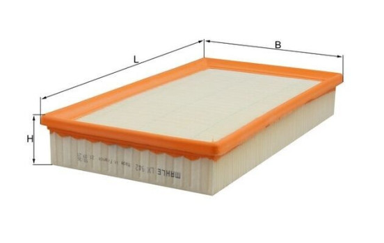 Luftfilter LX 942 Mahle, bild 3
