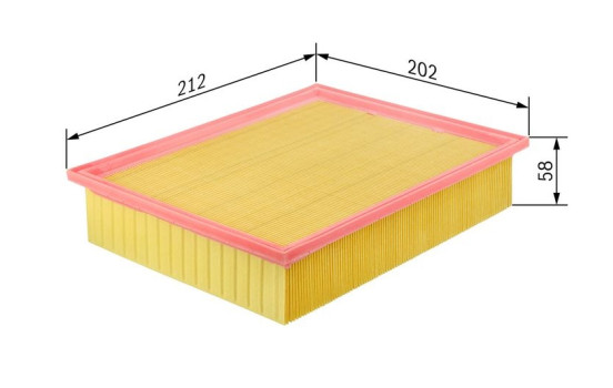 Luftfilter S0057 Bosch, bild 2