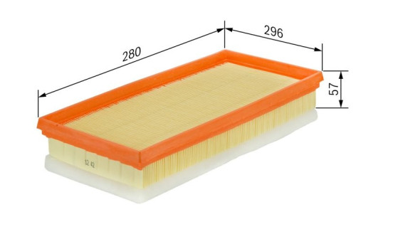 Luftfilter S0103 Bosch, bild 2