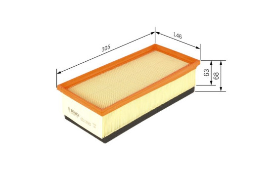 Luftfilter S0121 Bosch, bild 2