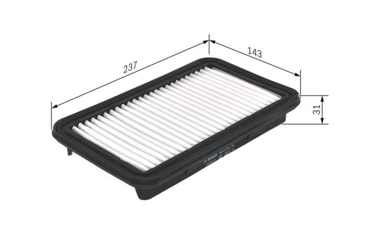 Luftfilter S0191 Bosch, bild 2