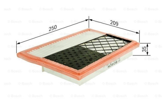 Luftfilter S0215 Bosch, bild 2