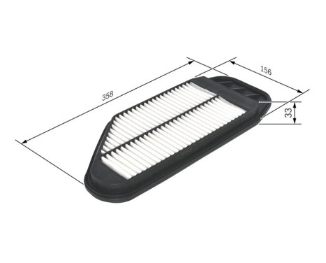 Luftfilter S0349 Bosch, bild 2