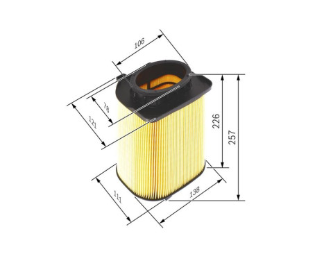 Luftfilter S0480 Bosch, bild 2