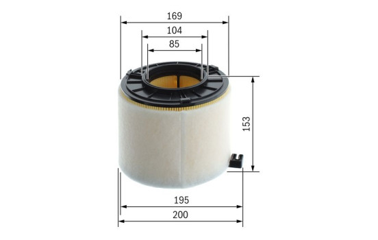 Luftfilter S0853 Bosch, bild 5