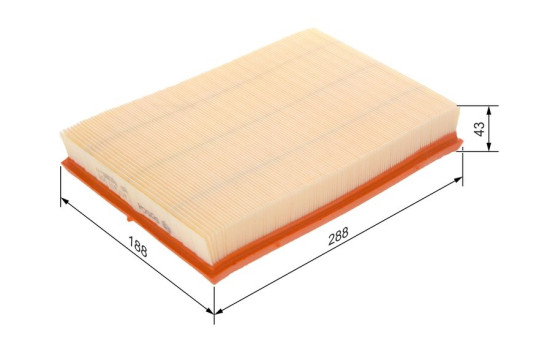 Luftfilter S3059 Bosch, bild 2