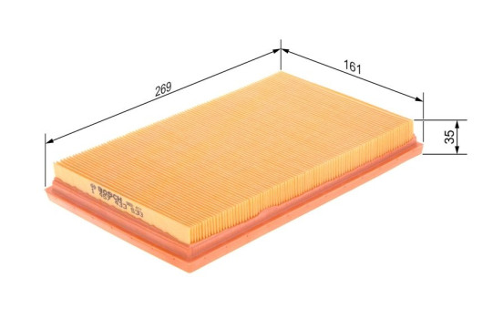 Luftfilter S3533 Bosch, bild 3