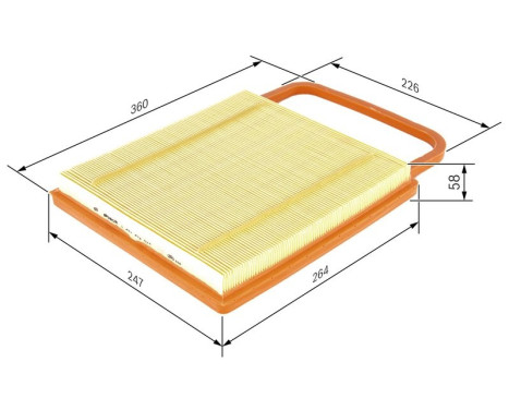 Luftfilter S3574 Bosch, bild 2