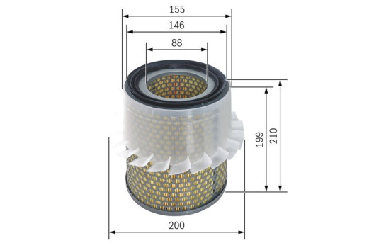 Luftfilter S3646 Bosch