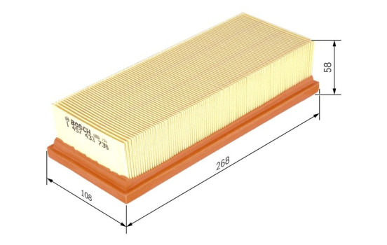 Luftfilter S3736 Bosch, bild 2
