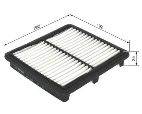 Luftfilter S9166 Bosch, bild 2