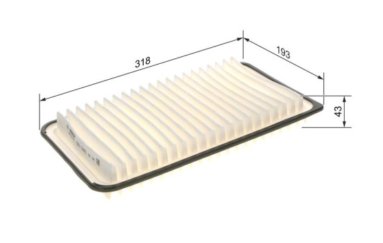 Luftfilter S9187 Bosch, bild 5