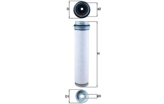 Sekundärluftfilter LXS 40/1 Mahle, bild 2