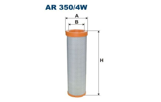 Sekundärt filter AR 350/4W Filtron