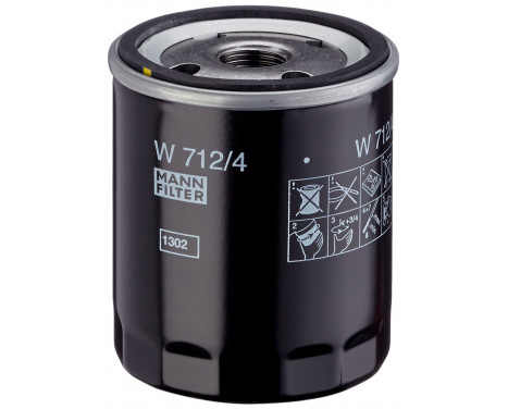 Filter, drifthydraulik W 712/4 Mann