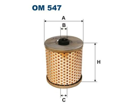 Filter, hydraulik OM 547 Filtron