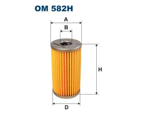 Filter, hydraulik OM 582H Filtron