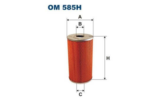 Filter, hydraulik OM 585H Filtron