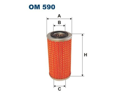 Filter, hydraulik OM 590 Filtron
