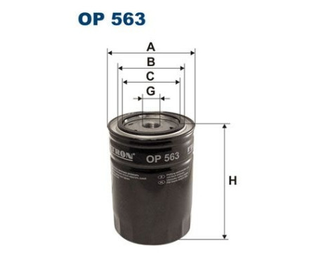 Filter, hydraulik OP 563 Filtron