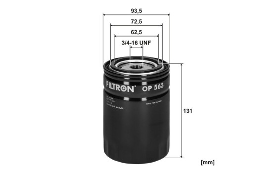 Filter, hydraulik OP 563 Filtron, bild 3