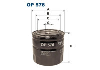 Filter, hydraulik OP 576 Filtron