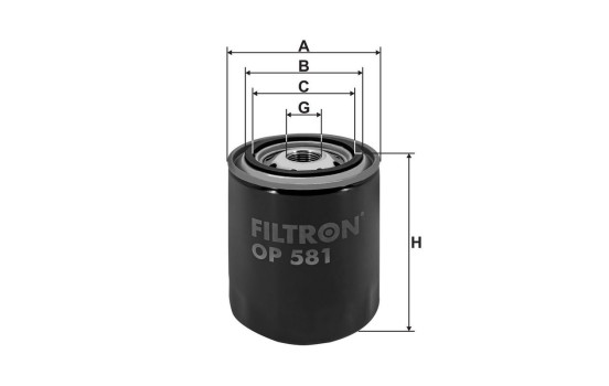 Filter, hydraulik OP 581 Filtron, bild 2