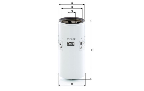 Filter, hydraulik WD 10 021 Mann, bild 2