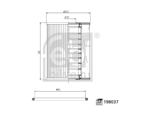 Oljefilter 198037 FEBI