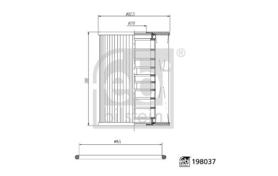 Oljefilter 198037 FEBI