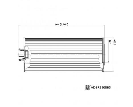 Oljefilter ADBP210065 Blue Print
