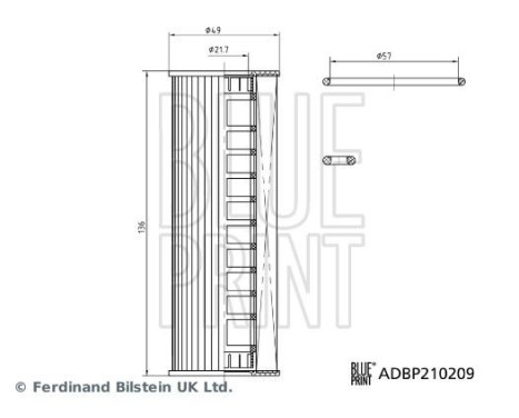 Oljefilter ADBP210209 Blue Print