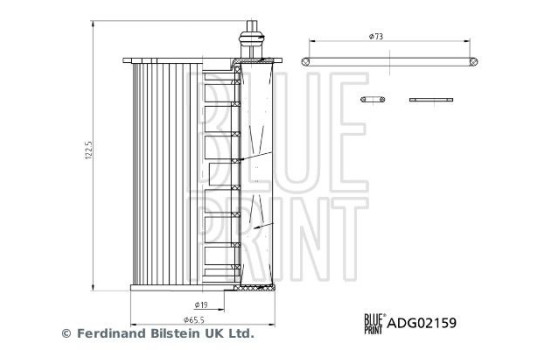Oljefilter ADG02159 Blue Print, bild 2