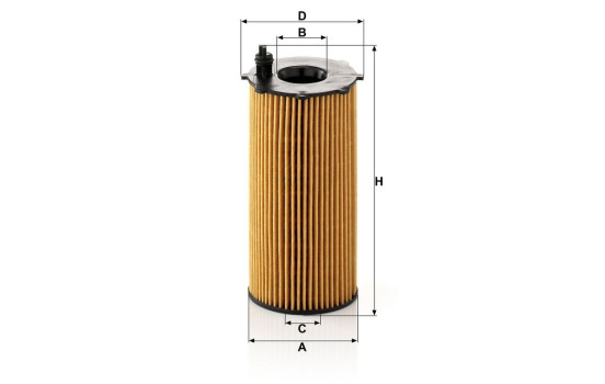 Oljefilter HU820/2X Mann, bild 4