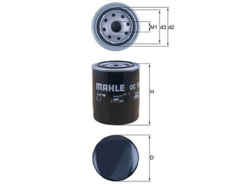 Oljefilter OC 105 Mahle, bild 4
