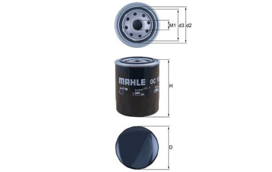 Oljefilter OC 105 Mahle, bild 4