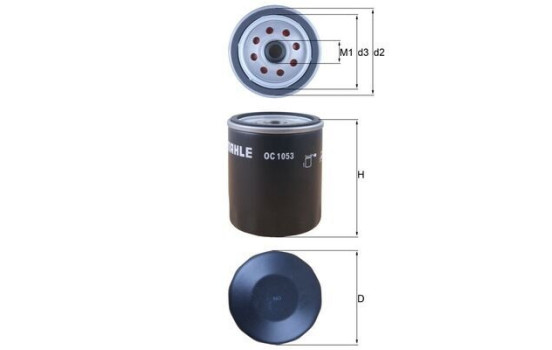 Oljefilter OC 1053 Mahle, bild 2