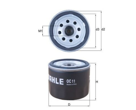 Oljefilter OC 11 Mahle, bild 4
