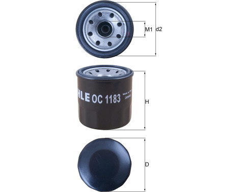 Oljefilter OC 1183 Mahle