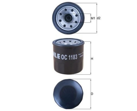 Oljefilter OC 1183 Mahle, bild 2