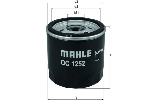 Oljefilter OC 1252 Mahle
