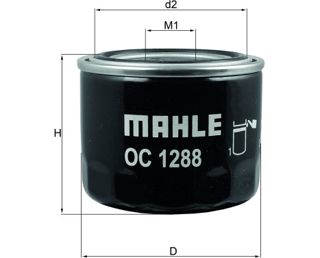 Oljefilter OC 1288 Mahle