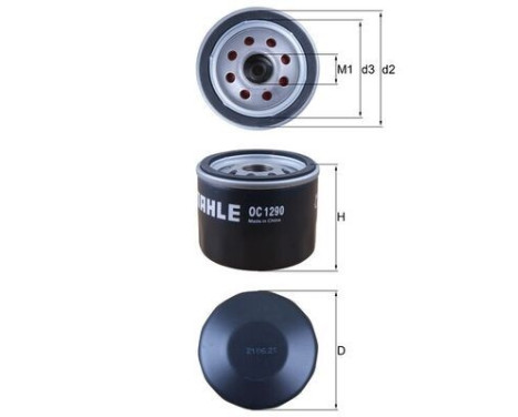 Oljefilter OC 1290 Mahle, bild 2