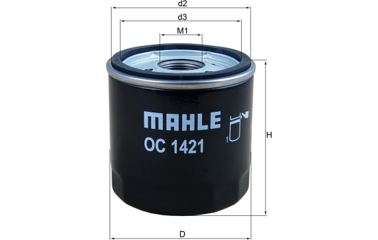 Oljefilter OC 1421 Mahle