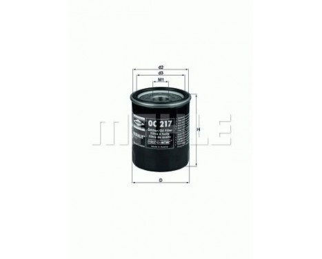 Oljefilter OC 217 Mahle, bild 4