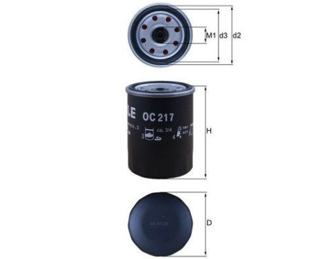 Oljefilter OC 217 Mahle, bild 5