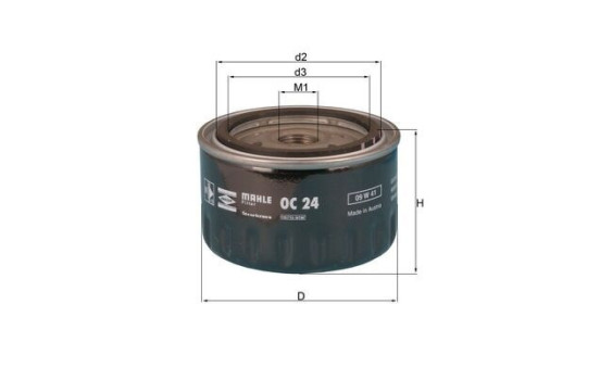 Oljefilter OC 24 Mahle, bild 2