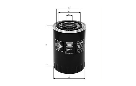 Oljefilter OC 248 Mahle, bild 2